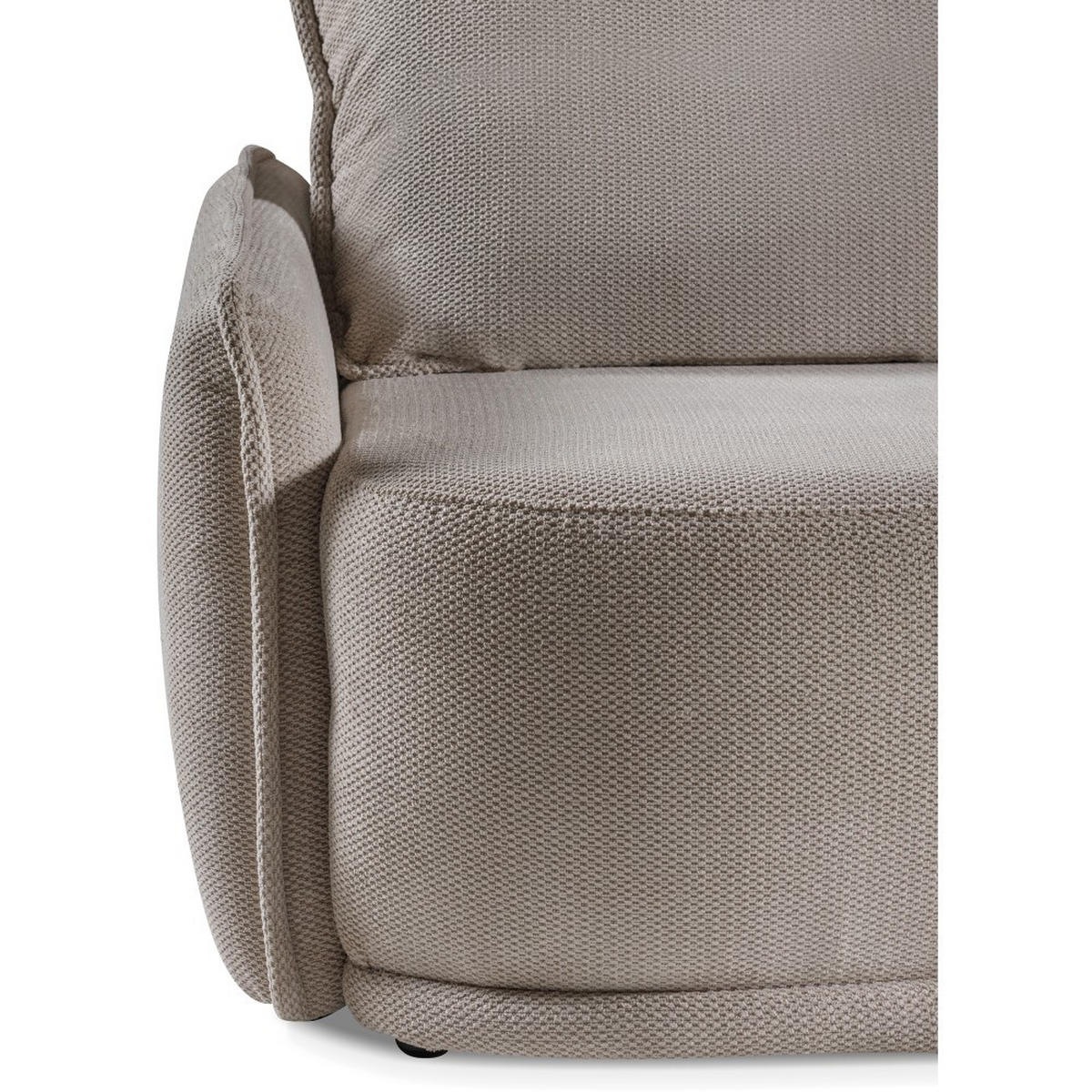 SCHLAFSOFA 3-Sitzer Puro mit Schlaffunktion, Beige - Beige/Schwarz, Textil (231/93/106cm) - Beautysofa
