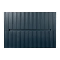 WASCHBECKENUNTERSCHRANK - 80 cm x 45.5 cm - Holz, Platte - Marineblau - PAVANI - Dunkelblau, Holz (80/55/45.5cm) - Vente-Unique