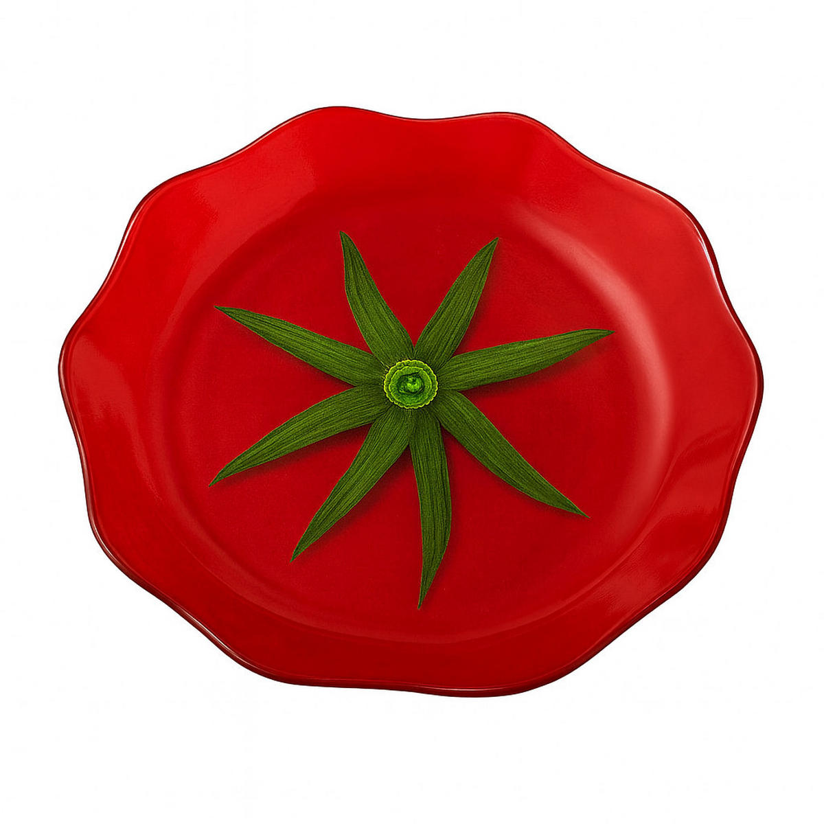 SERVIERPLATTE Aria Fresh Rot 17x18x1,8 cm Glas - Rot, Glas (18/1.8/17cm) - Mondex
