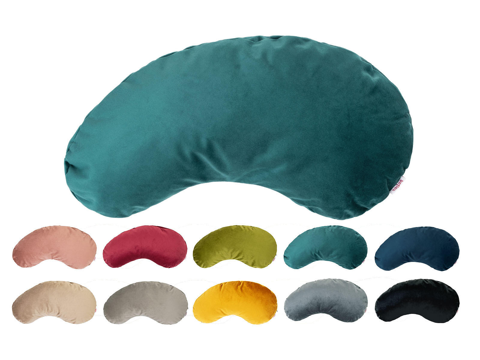KISSEN-BOHNE Samt&Sonders petrol 45/25 cm - Petrol, Textil (25/45cm) - beties Heimtextil