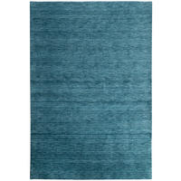 WOLLTEPPICH 70/140 cm Jaipur - Türkis, Naturmaterialien (70/140cm) - Steffensmeier