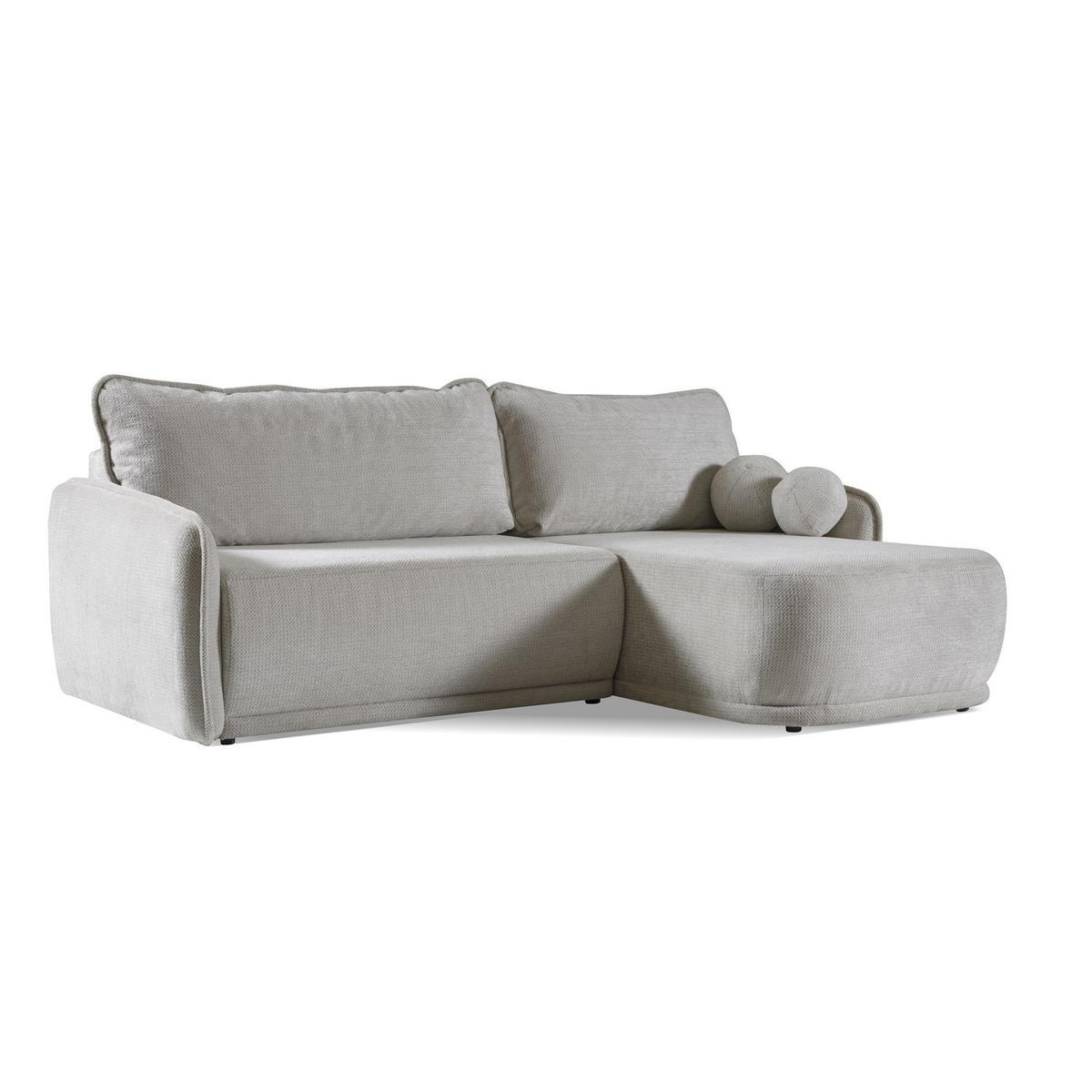 ECKSOFA Cloud Dunkelblau, mit Schlaffunktion - Dunkelblau, Textil (240/167cm) - Bettso
