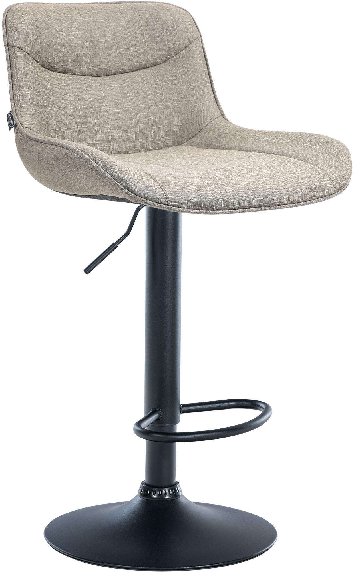 Deluke Barhocker Taupe 49x85x51 cm