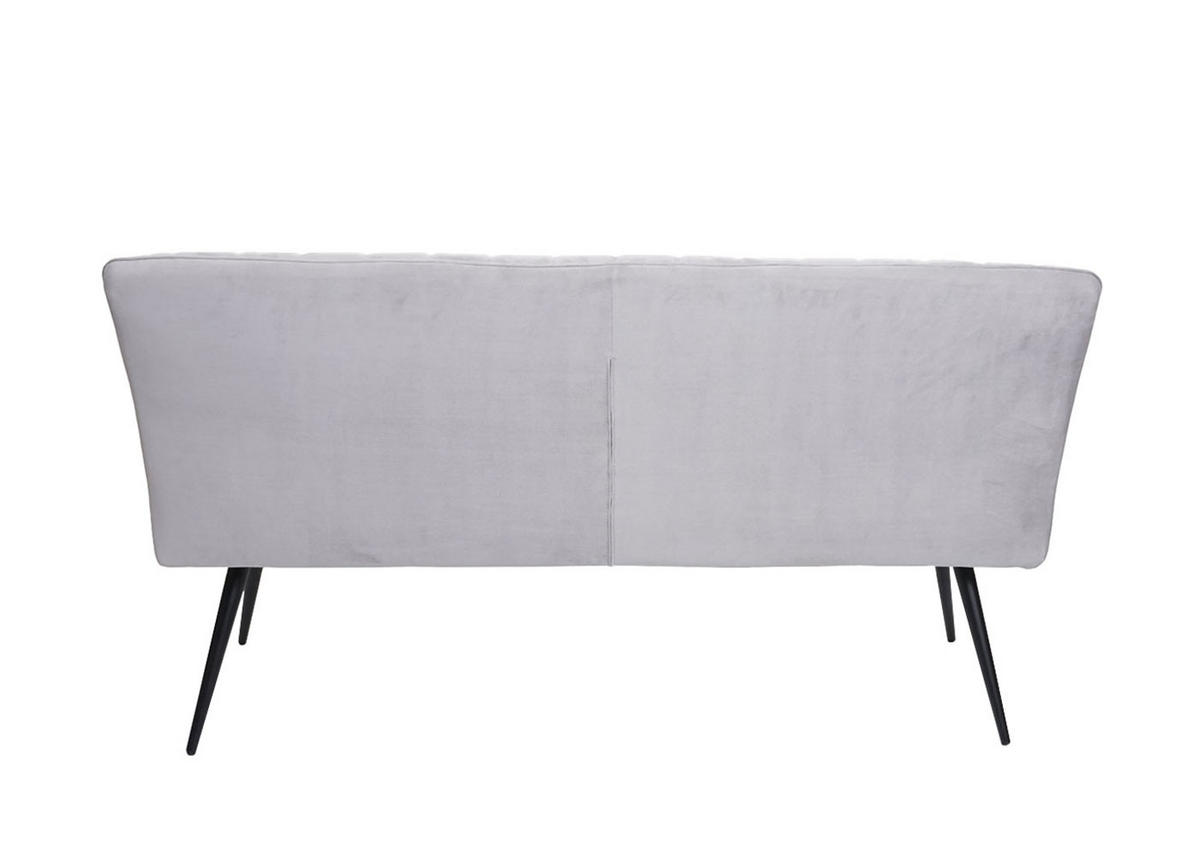 SITZBANK Hellgrau - Hellgrau, Metall (160/90/60cm) - MCW