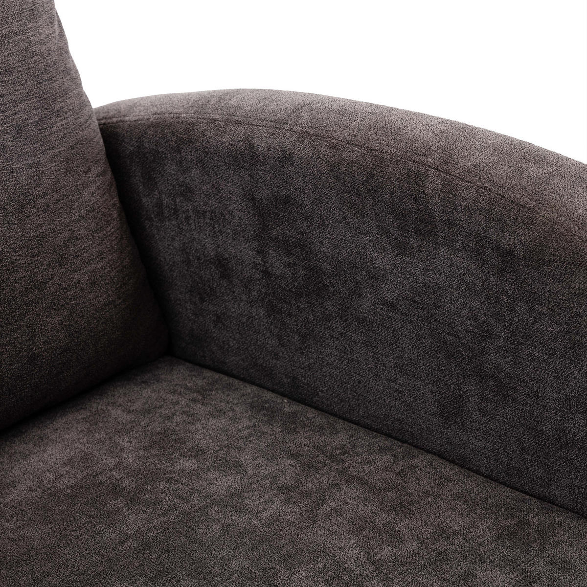 SCHAUKELSTUHL Leinen dunkelgrau - Dunkelgrau, Holz/Textil (69/101/94cm) - Urban Meuble