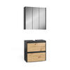 BADMÖBEL-SET Majest Anthrazit/Artisan 2 Teile - Anthrazit/Hellgrau, Holzwerkstoff (60.1/62/30.1cm) - Vicco