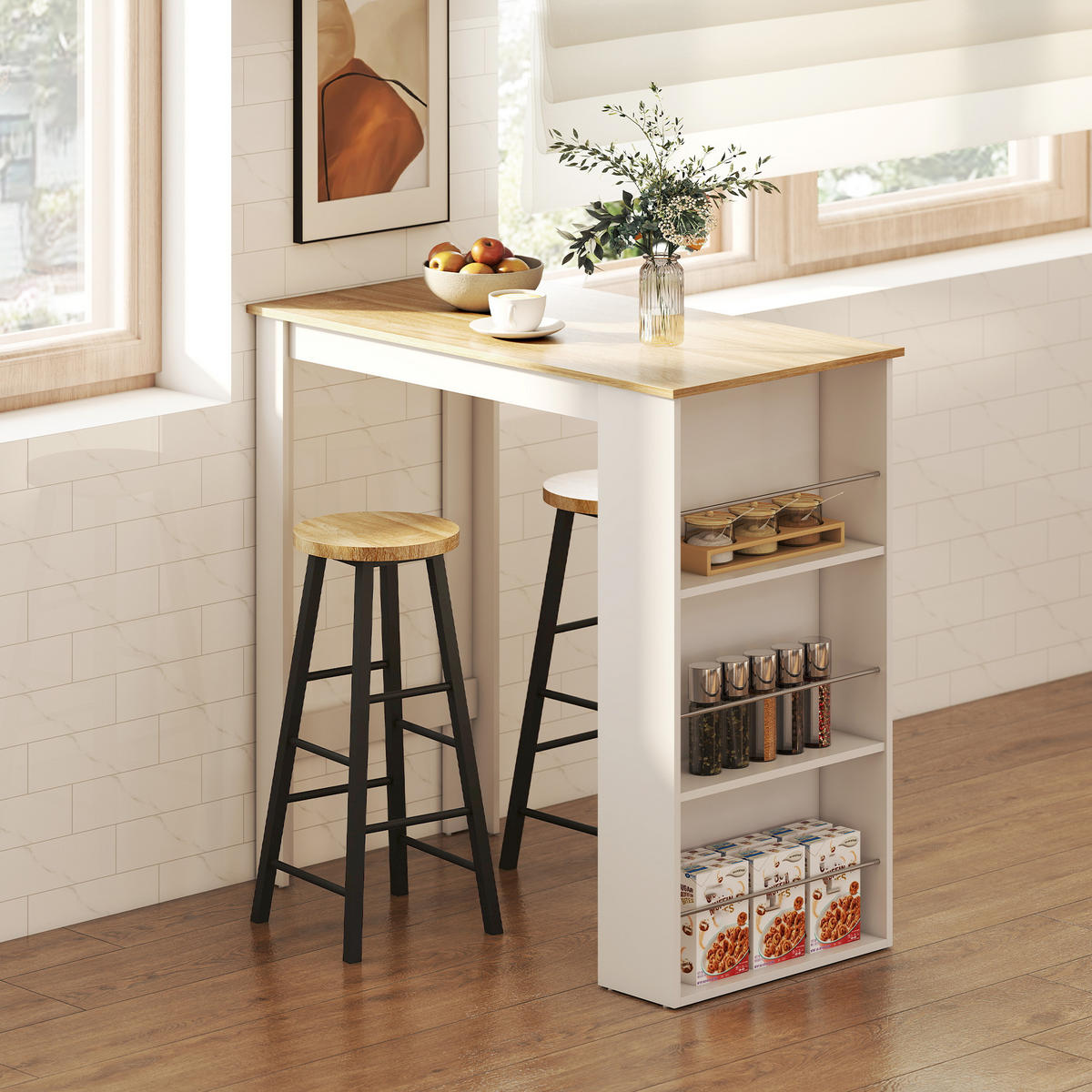 BARTISCH Weiß 1 Stück - Weiß, Kunststoff (112/57/106cm) - GiPP