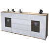 SIDEBOARD Grömitz Weiß Hochglanz - Weiß Hochglanz, Holzwerkstoff (166.5/75.5/35cm) - Vladon