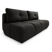 SCHLAFSOFA MILA, Sofa mit Schlaffunktion und Bettkasten, Farbe: Schwarz, Bouclé-Stoff - Schwarz, Textil (214/89/104cm) - Sepro Meble