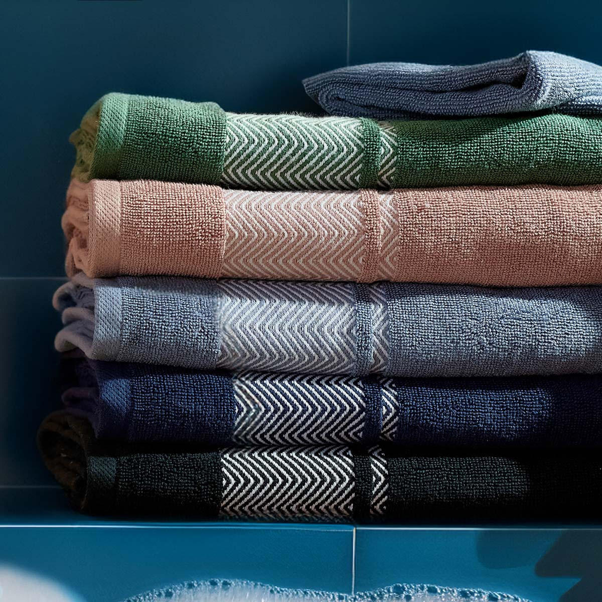 BADETUCH Maiara grau 50/90 cm - Grau, Textil (50/90cm) - Homla