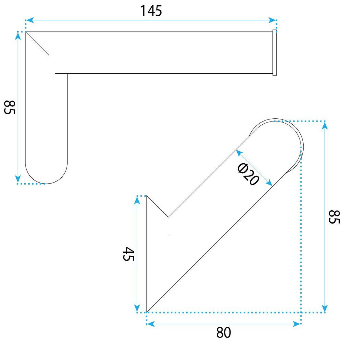 HALTER Für Toilettenpapier Rea Will Chrome - Chromfarben, Metall (14.5/8.5/8cm) - REA
