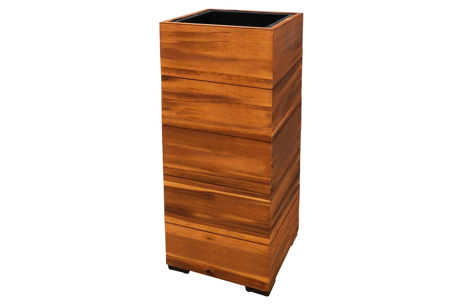 PFLANZKASTEN 28x62 cm, Braun, Akazienholz - Braun, Holz (28/62/28cm) - dasmöbelwerk