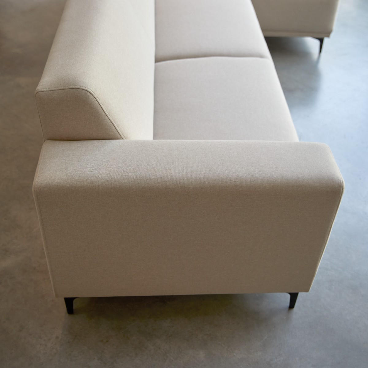 SOFA Lars Beige aus Stoff - Beige, Textil (299/150cm) - Tikamoon