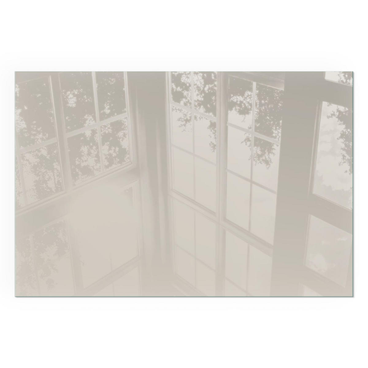 GLASPLATTE für Kamin 60x40 cm - Creme, Glas (60/40/0.4cm) - TULUP