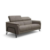 SOFA RODEN 3-Sitzer, beige, Veloursstoff - Beige, Holz/Textil (194/82/103cm) - Wozimo