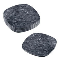 BUFFETPLATTEN aus Marmor, 5 Stück - 25 x 25 cm - Multicolor, Stein (25/1.3/25cm) - Kesper