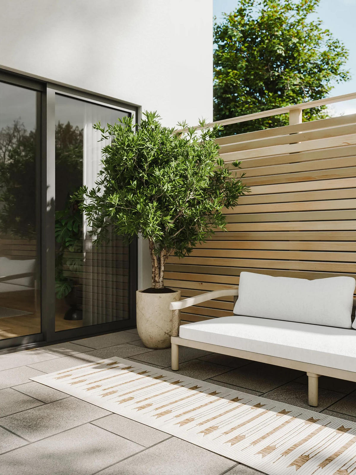 OUTDOORTEPPICH Kaleo Cream/Beige 70x200 cm - Creme, Kunststoff (70/200cm) - benuta