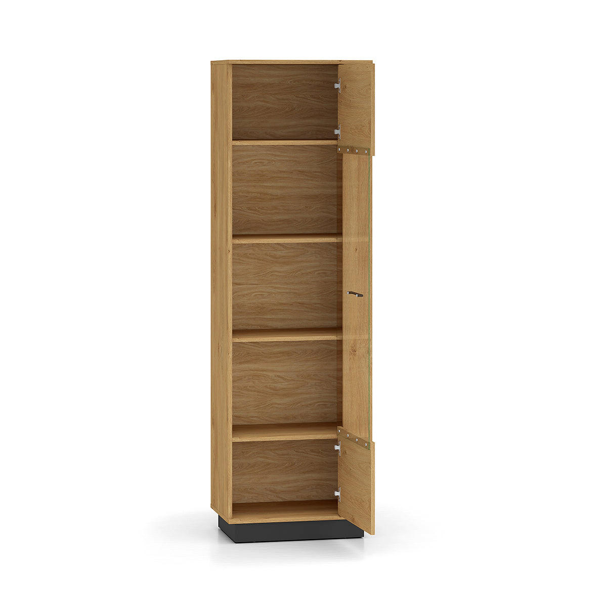 VITRINE Ysia Holz und Schwarz - Schwarz, Holzwerkstoff (60/196/40cm) - Petits-meubles