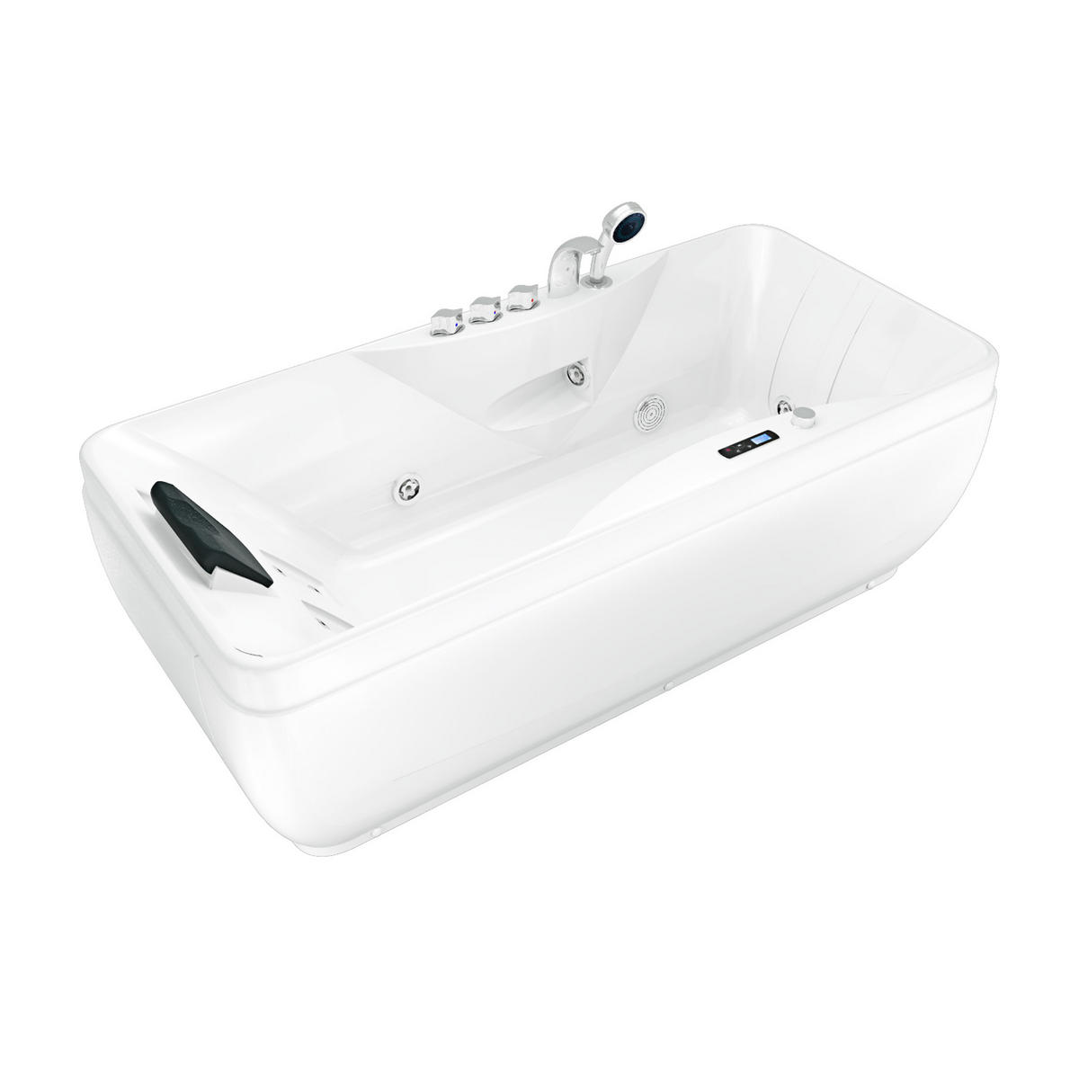 WHIRLPOOL Pool Badewanne Wanne W49-PL 170x80cm - Weiß, Glas/Kunststoff (80/56/170cm) - AcquaVapore by Sandra Jentho