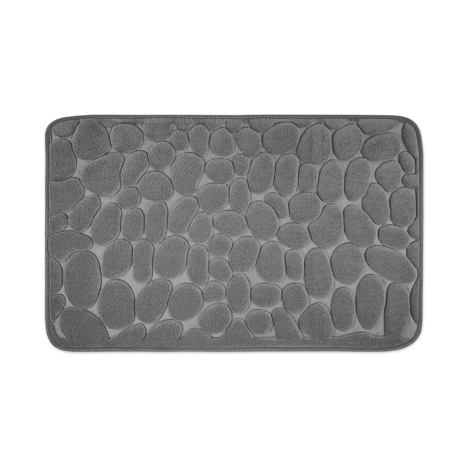 MEMORYSCHAUM BADEMATTE LONDON - Grau, Textil (50/80cm) - WohnDirect