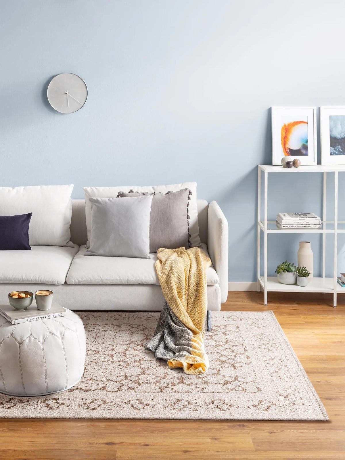 RAVNA tkana preproga Tosca siva 195x285 cm - siva, umetna masa/tekstil (195/285cm) - benuta Pop