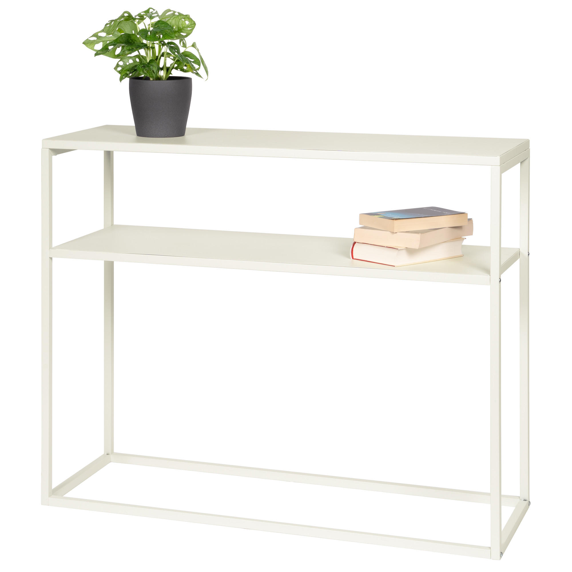 KONSOLENTISCH, creme, Metall - Creme, Metall (33.5/100/79.5cm) - bremermann
