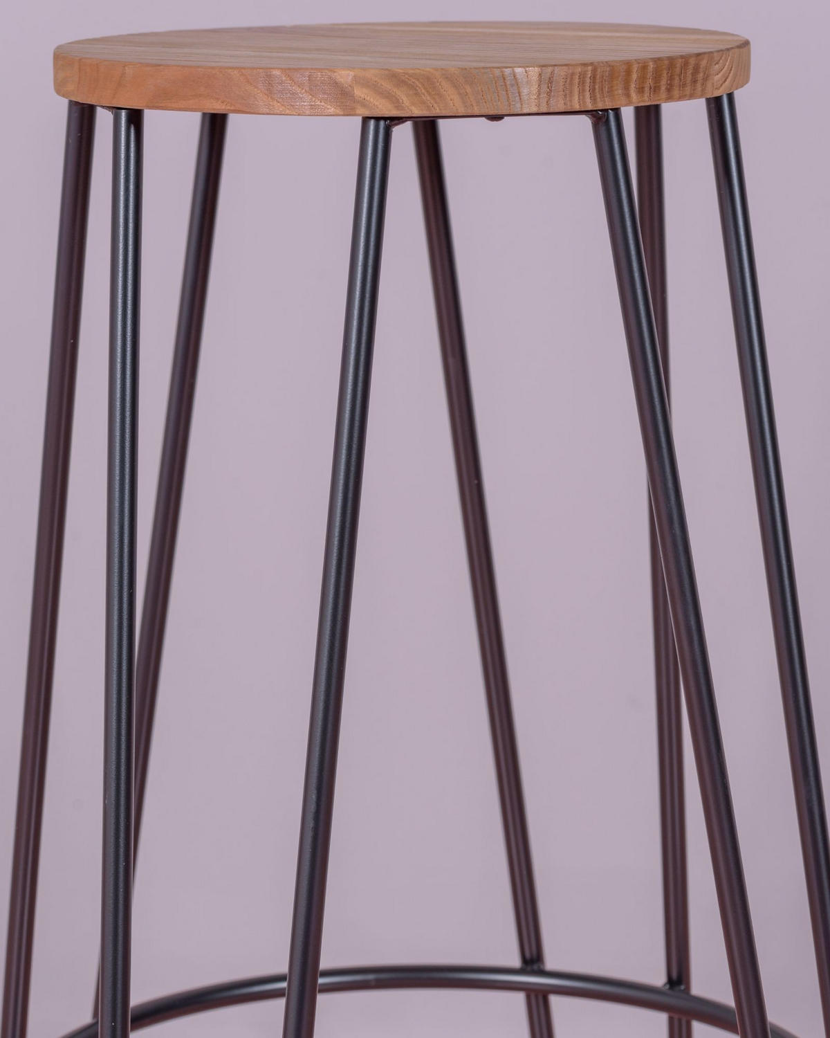 HOCKER Holz Schwarz - Schwarz, Holz (49/76/49cm) - Nest Dream