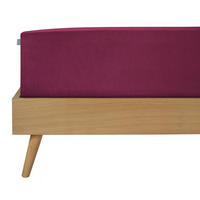 SPANNBETTLAKEN Flexi 95 % Baumwolle, 5 % Elasthan 180x200 cm Beere - Beere, Textil (180/200cm) - SCHIESSER