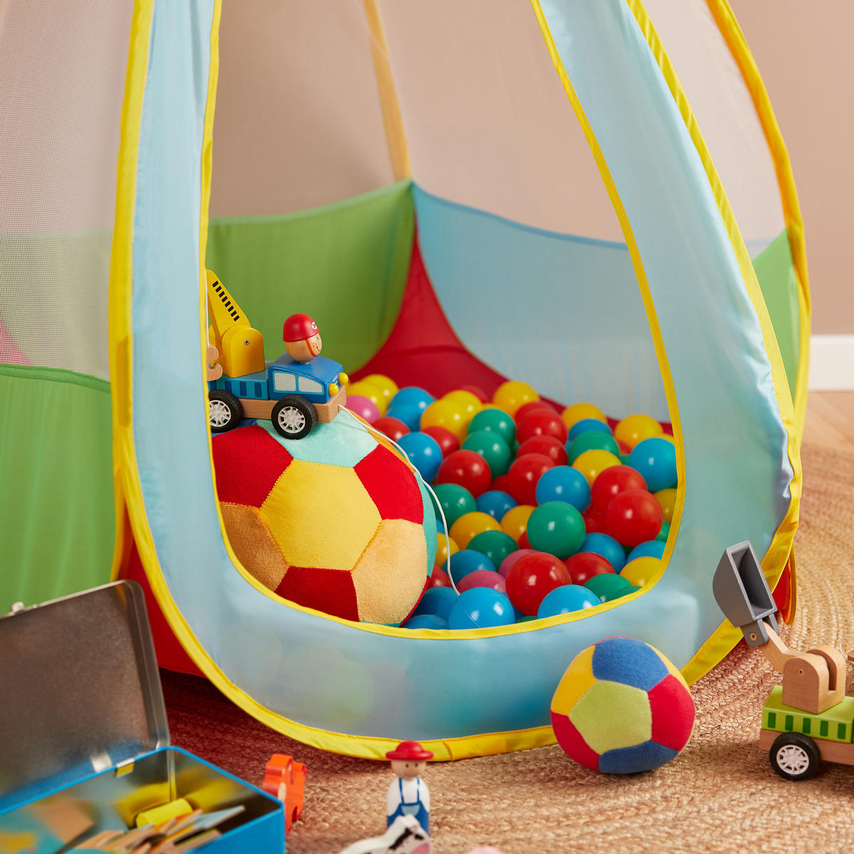 BÄLLE für Bälldebad 100 Stück Bunt - Multicolor, Kunststoff (35/20cm) - Bieco Spielwaren