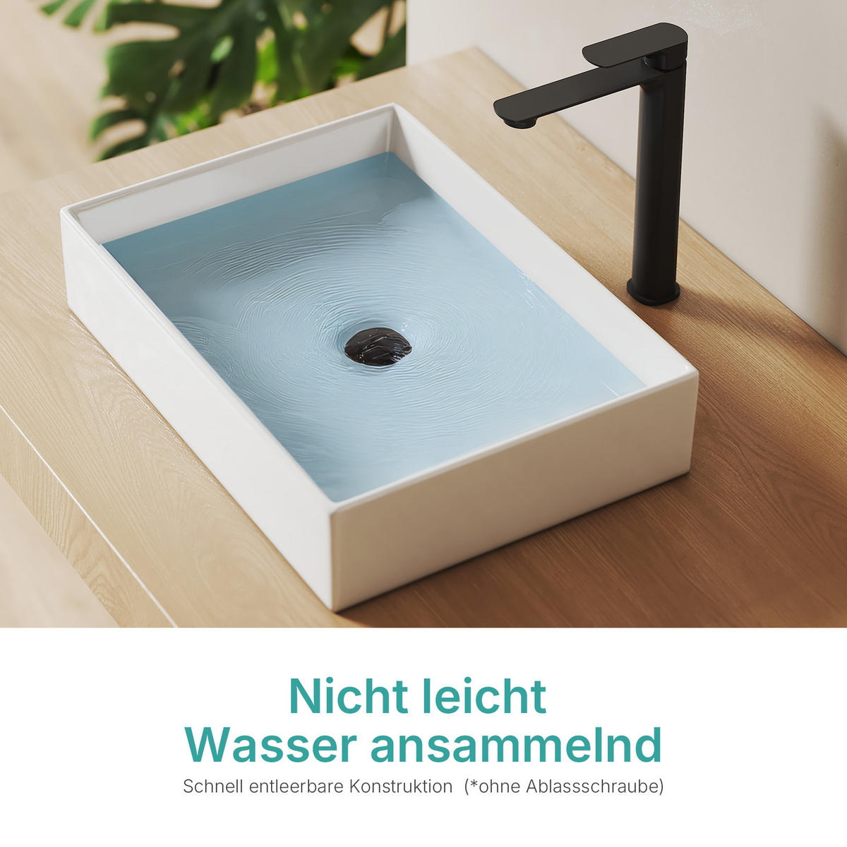 WASCHBECKEN Keramik Weiß 51 / 37 / 11 cm - Weiß, Keramik (37/11/51cm) - EMKE