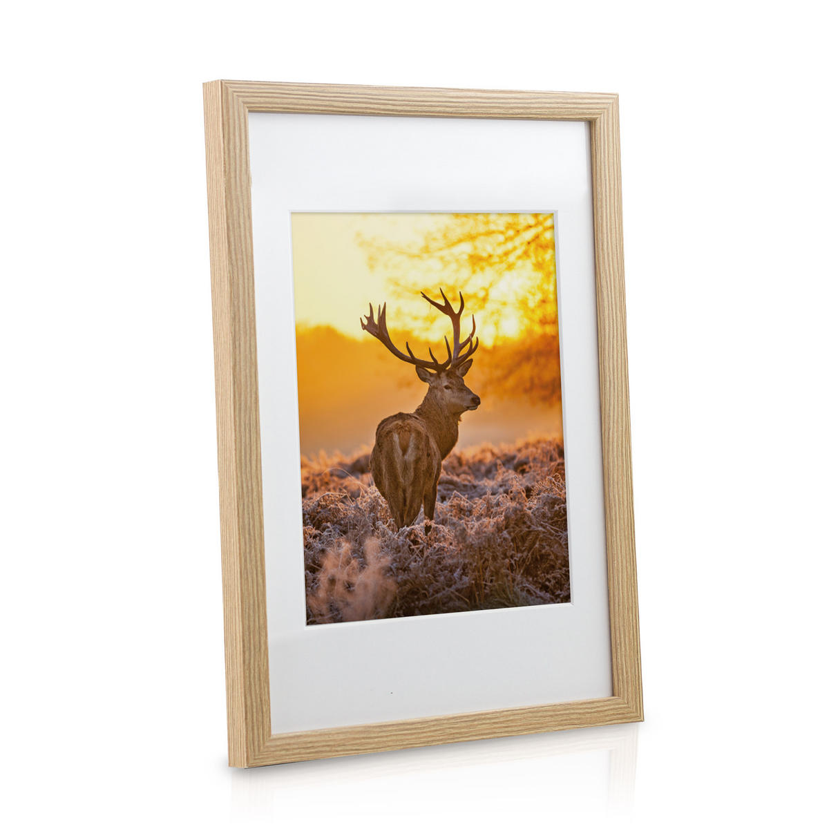 BILDERRAHMEN Passion MDF Eiche (18tlg) - Eichefarben, Holzwerkstoff (24/27/36cm) - BoMoe