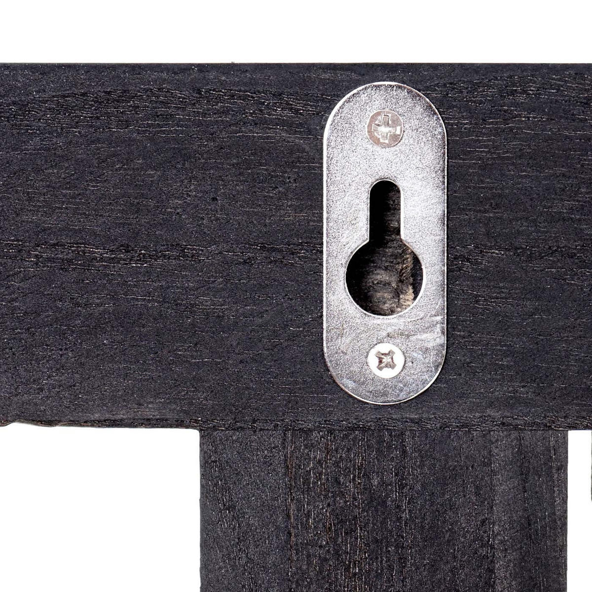 WANDGARDEROBE HOME SHABBY-LOOK Grau - Anthrazit, Holz (55/21/7cm) - MCW