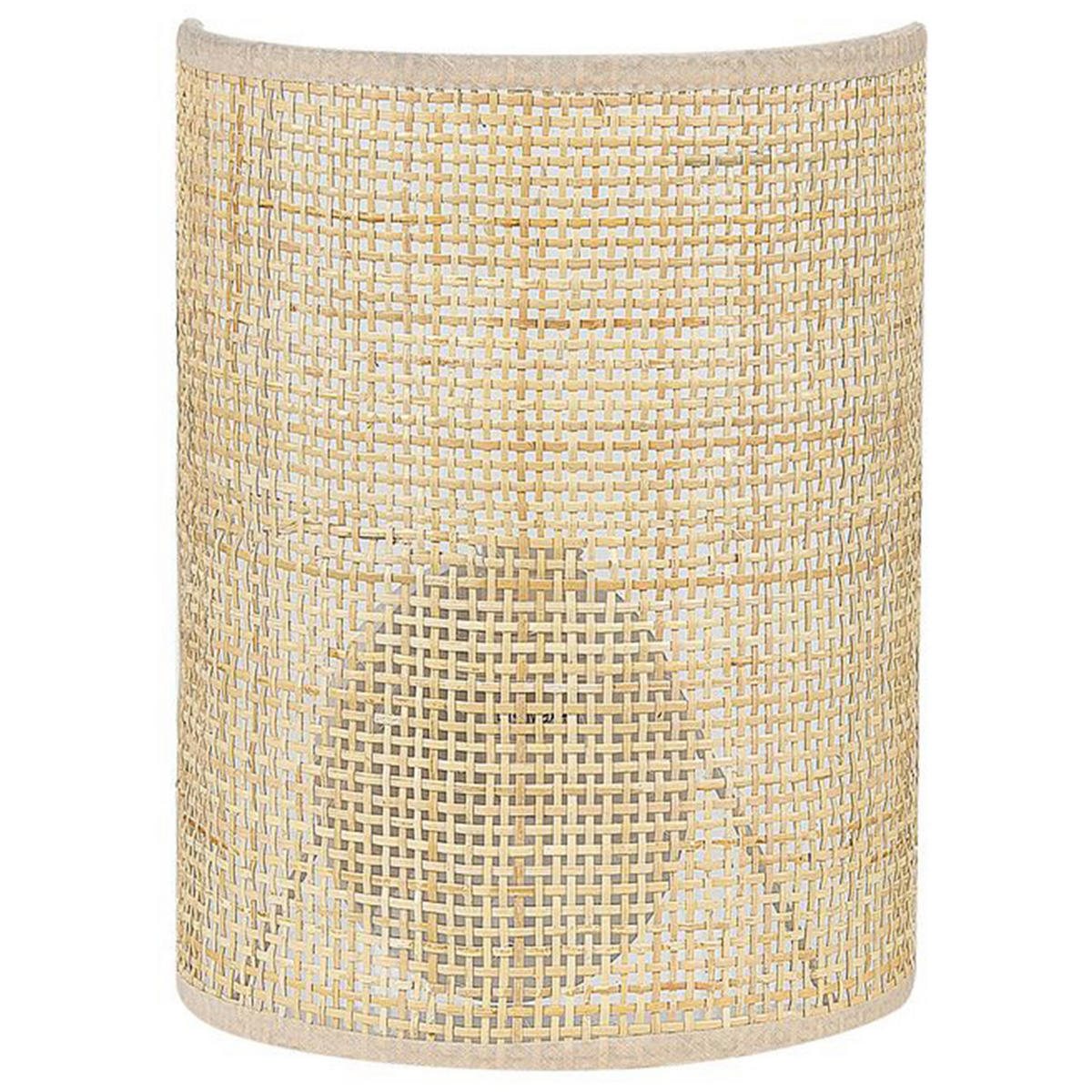 WANDLEUCHTE Demitrie 10/19/25 cm - Naturfarben, Naturmaterialien (19/25/10cm) - Beliani