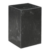 BEISTELLTISCH - Marmor - Schwarz, Stein (30/30/48cm) - home24