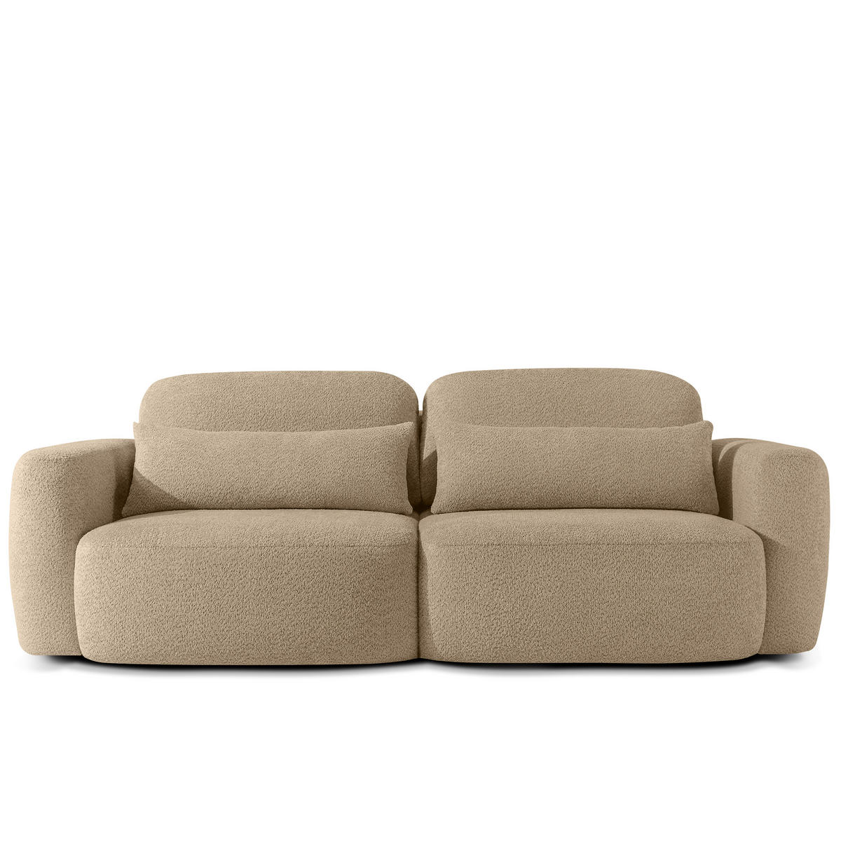 SITZGARNITUR ELOSA - Ecru, Holz/Textil (245/85/115cm) - KONSIMO®