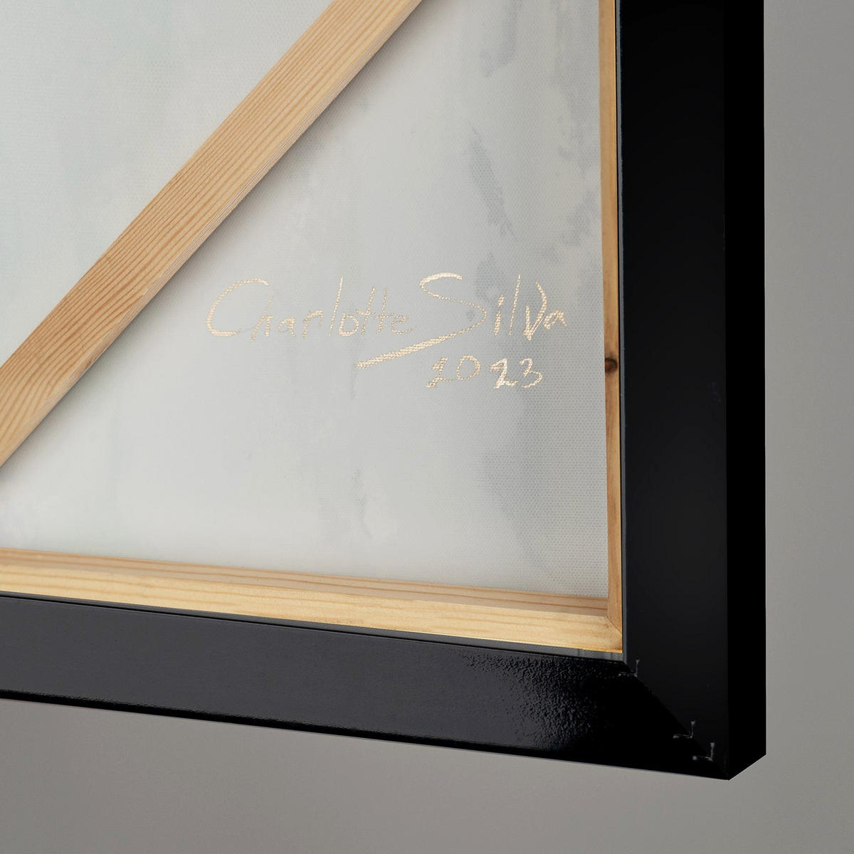 GEMÄLDE Abstrakte Symphonie Schattenfugenrahmen Schwarz 180x120 cm - Schwarz, Holz (180/120cm) - YS-art gallery
