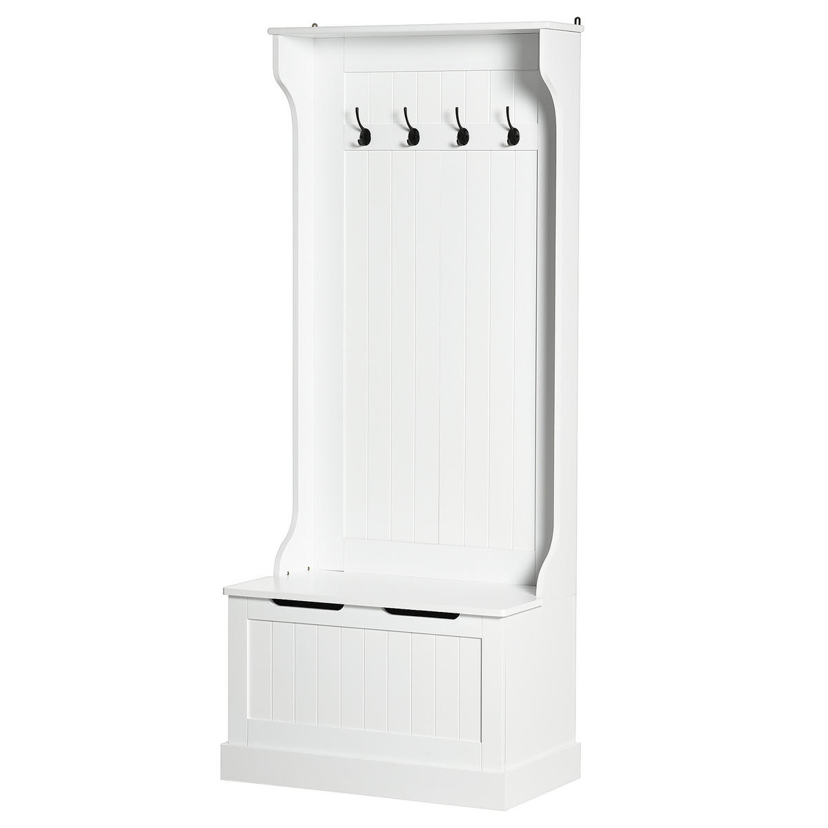 GARDEROBE Weiß 71,5/39,5/170 cm - Weiß, Holzwerkstoff (71.5/170/39.5cm) - PANGIVO