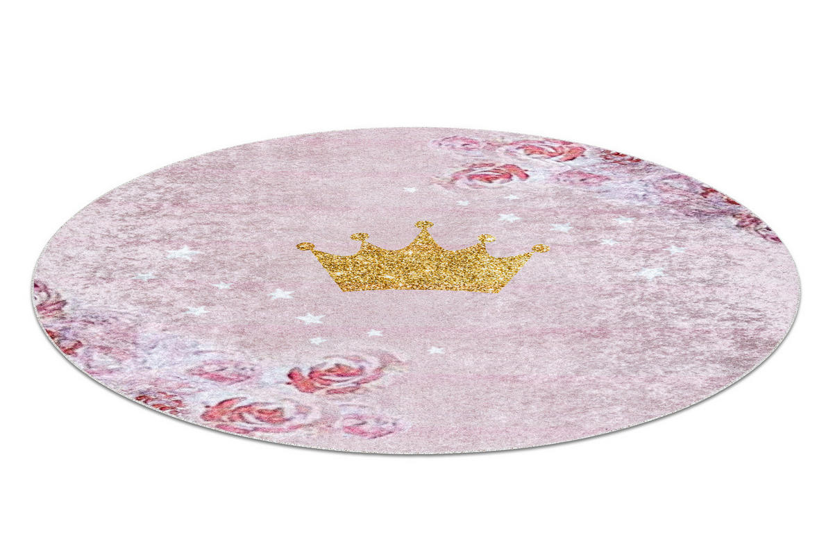 TEPPICH Junior 120 cm - Pink, Textil (120/120cm) - rugsX