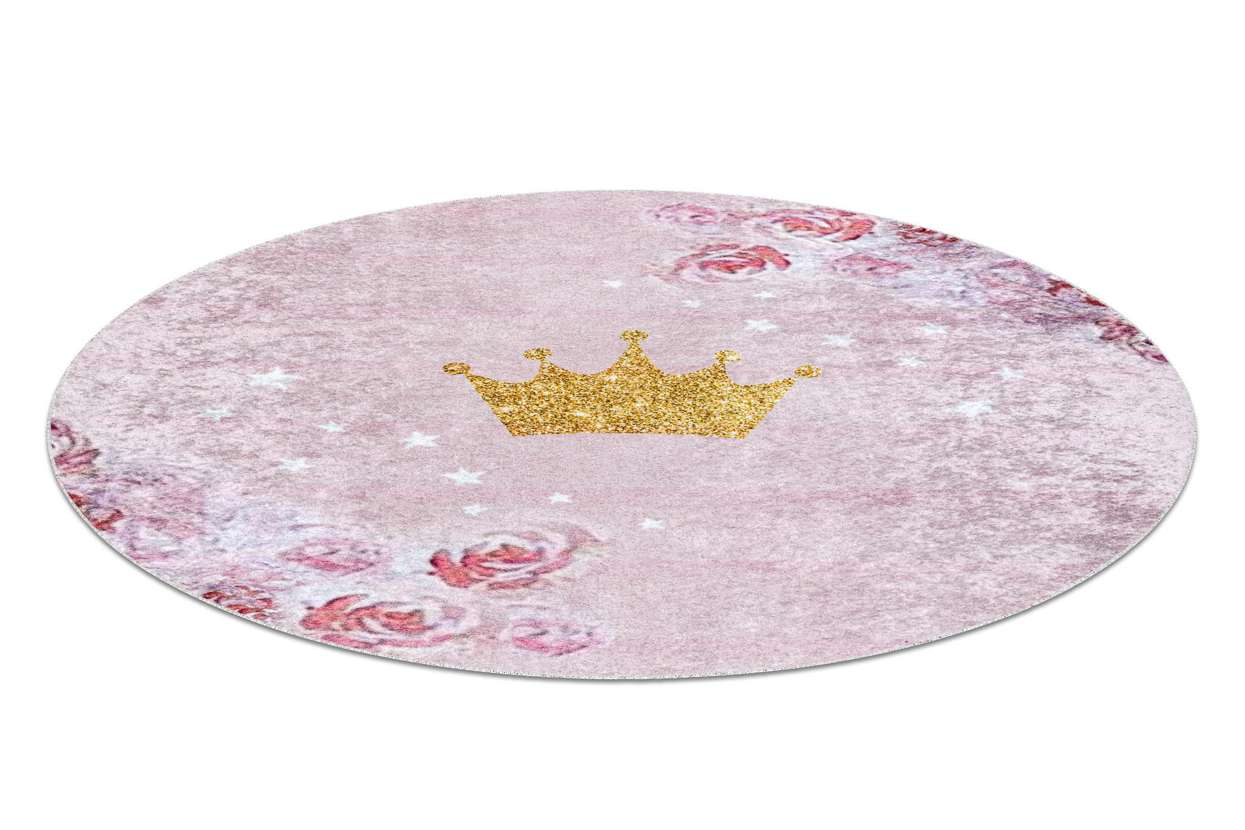 Thumbnail - rugsX Teppich, Pink, Textil, Rund, 100x100 cm, Teppiche & Böden, Teppiche, Teppich Kinderzimmer