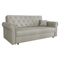 SCHLAFSOFA Viva Roma IV - Beige/Schwarz, Holz/Textil (188/85/98cm) - MIRJAN24