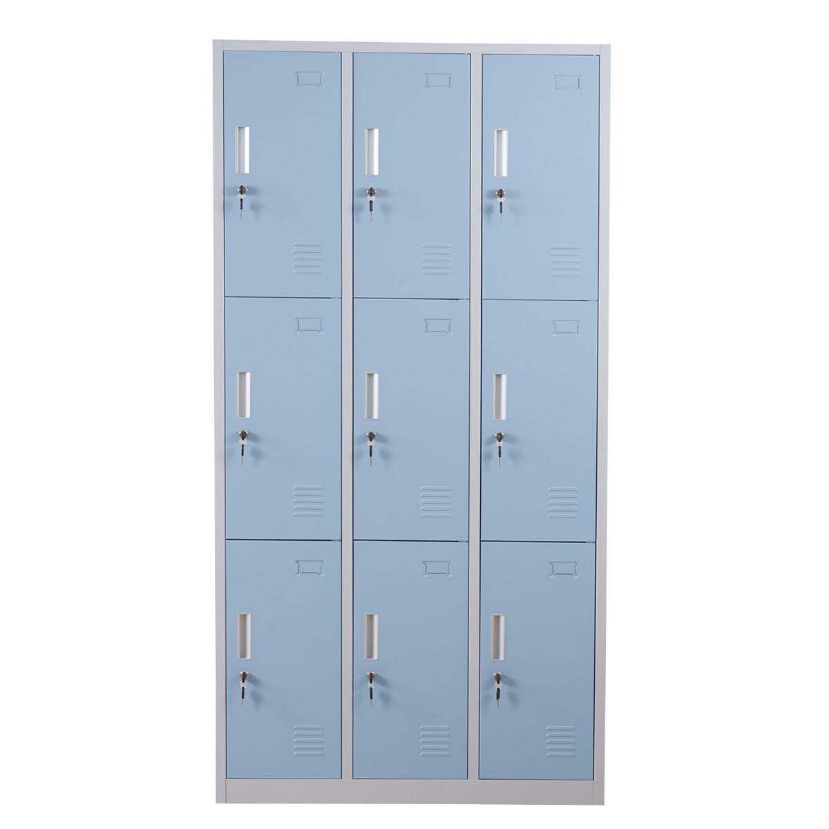SCHLIESSFACH Blau - Blau, Metall (90/180/50cm) - MCW