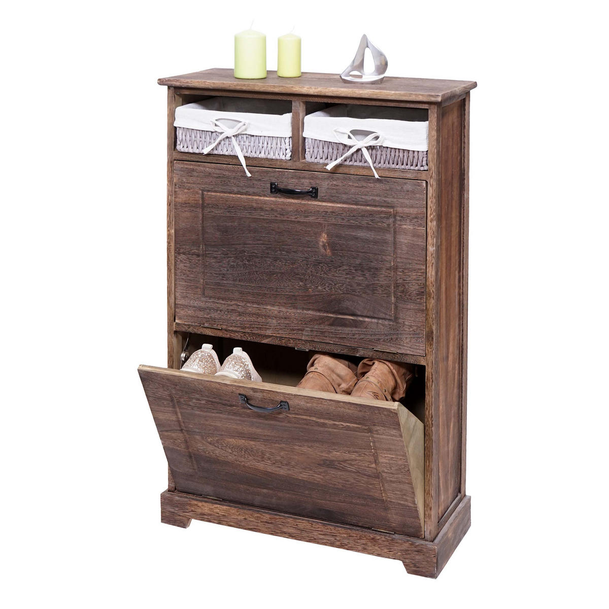 SCHUHKIPPER Braun - Braun, Holz (60/100/24cm) - MCW