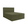 BOXBETT - Taschenmatratze + Topper 180x200 dunkelgrün Bouclé - Dunkelgrün, Holz/Holzwerkstoff (180/200cm) - SIMKAM Furniture