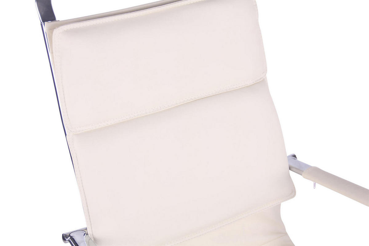 BÜROSTUHL Beta, Kunstleder Creme - Creme, Textil/Metall (58/120/63cm) - TPFLiving