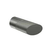 ENDSTÜCKE FÜR GARDINENSTANGEN 20 mm Ø, Verano Edelstahl-Optik/Satin-Silber, Packung 2 Stück - Edelstahlfarben/Silberfarben, Metall (6.1/2.5/2.5cm) - INTERDECO