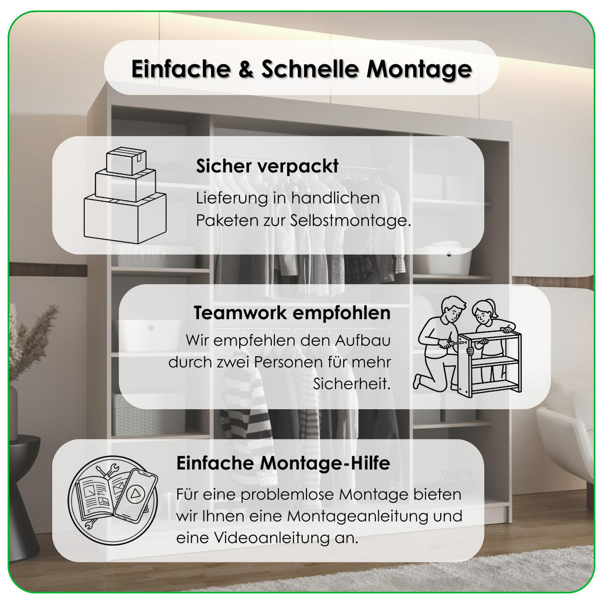 SCHIEBETÜRENSCHRANK mit Spiegel ROYAL 200/100/62 2-türig - Silberfarben/Eiche Artisan, Holz (100/200/62cm) - MÖBEL KRYSPOL