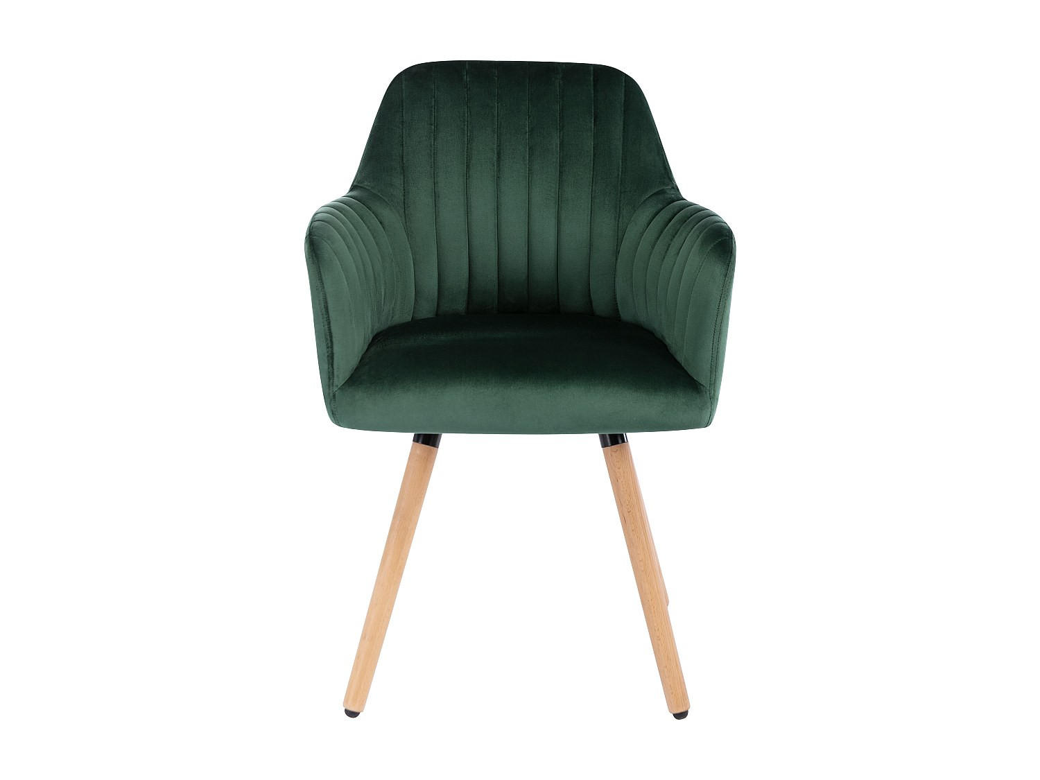 STUHL - 56 cm x 58 cm - Samt, Stoff - Smaragdgrün - ELEANA - Grün, Textil (56/85/58cm) - Vente-Unique