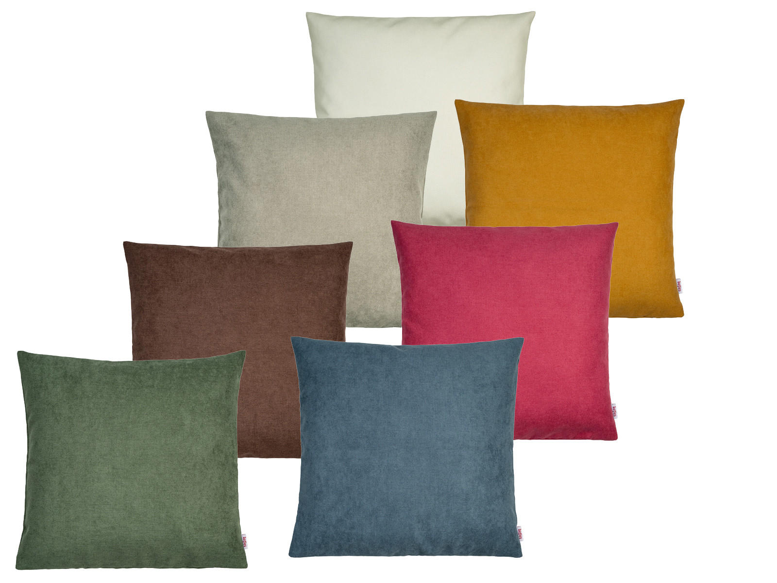KISSENHÜLLE FarbTon Chenille-Haptik nordlicht-blau 40/40 cm - Blau, Textil (40/40cm) - beties Heimtextil