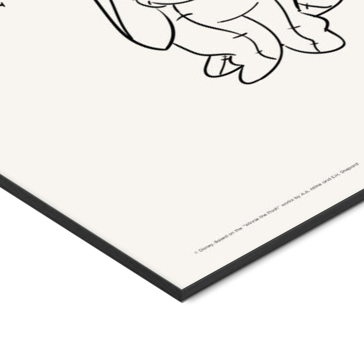 POSTER mit Rahmen Disney - Disney's Eeyore Slow Down - Beige/Schwarz, Holz/Papier (30/40cm) - Poster&Frame