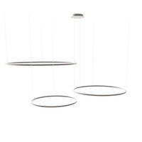 LED-HÄNGELEUCHTE 3er Ring Aluminium Ø 150 | 120 | 100cm - Alufarben, Metall (1.3/150/3.3cm) - s.luce